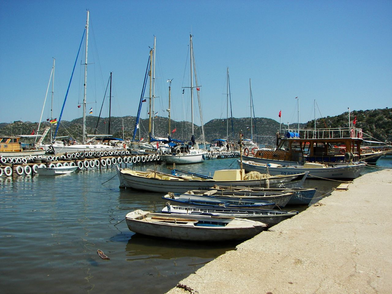 a village, famous island and ancient sanked city in Turkey